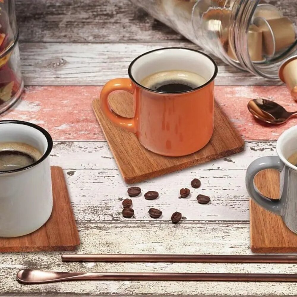 Premium Acacia Wood Coasters